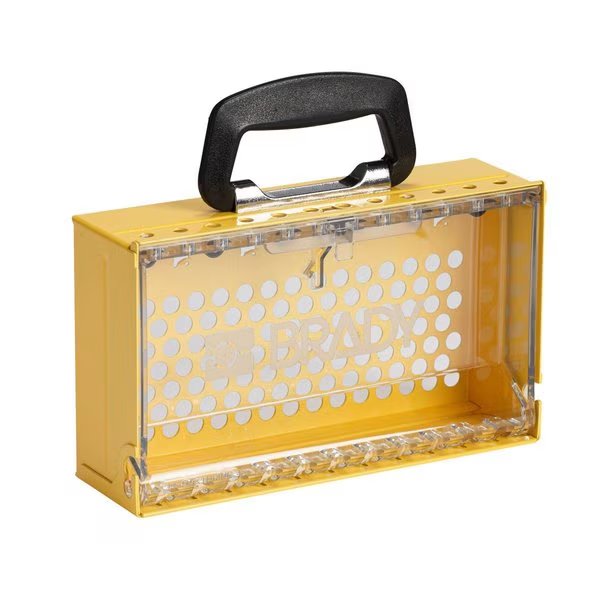 SlimView Portable Group Lock Box Wall Mount Steel 6.25in H x 10.5in W x 3.125in D, Brady, Mfr#: 151761